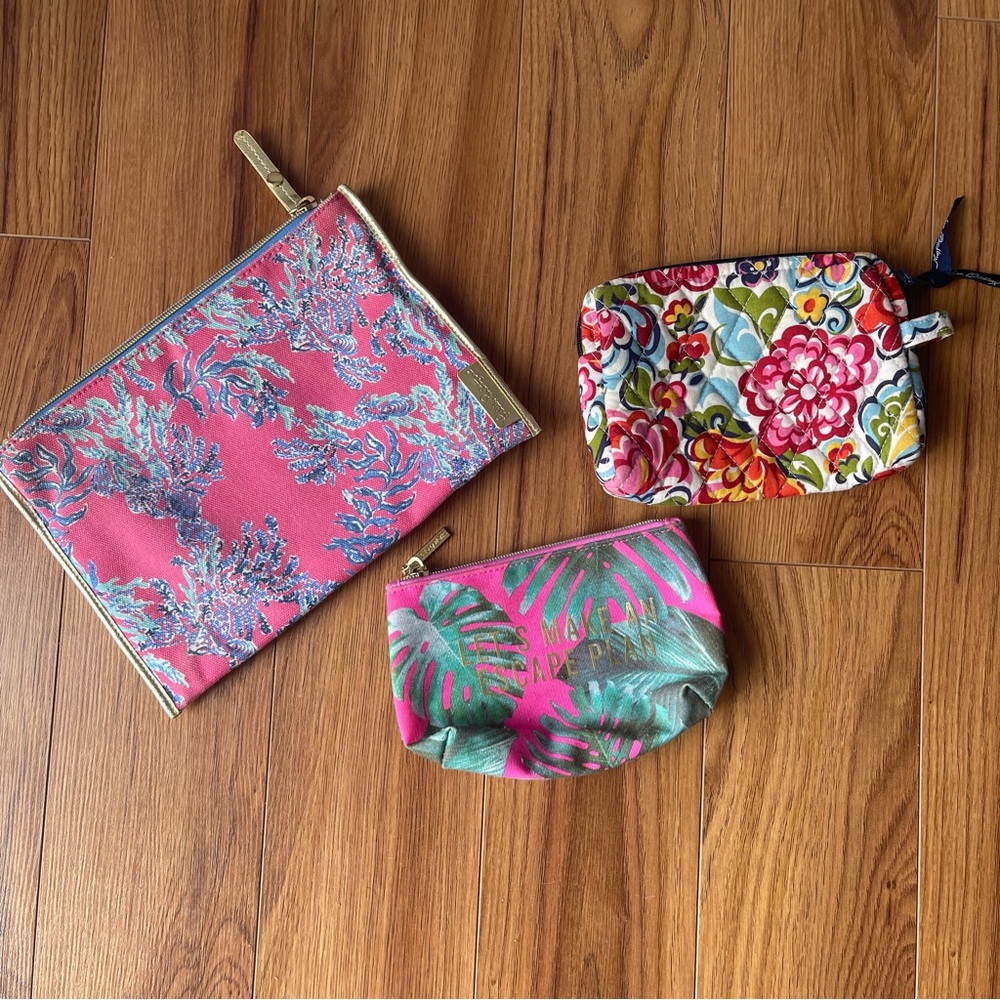 Lilly Pulitzer, Vera Bradley and bath and body cosmetic bags